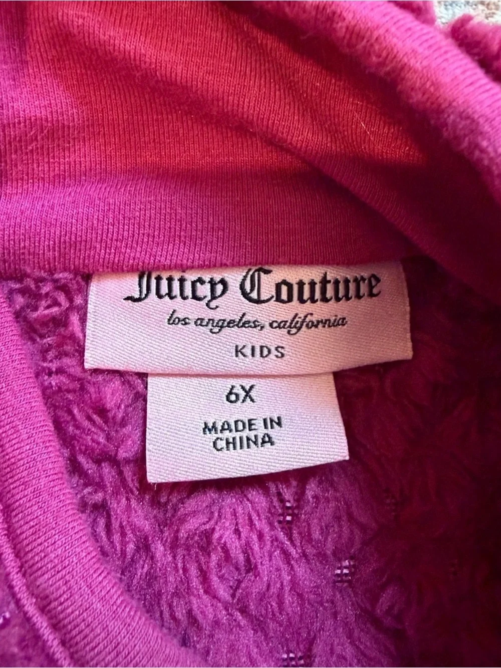 Juicy Couture Plush Half-Zip Pullover - Berry Pink